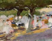 华金索罗利亚巴斯蒂达 - Under the tamarinds (San Sebastian)